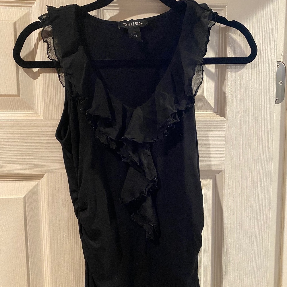 White House black market black blouse XXS